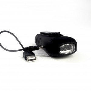 LED Dynamo Rechargeable Torch [USB Adaptor]