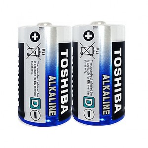 Toshiba D Alkaline Battery Twin Shrink Packed [10 Pairs]