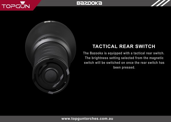 Top Gun Bazooka 1400M Throw LED Torch Kit