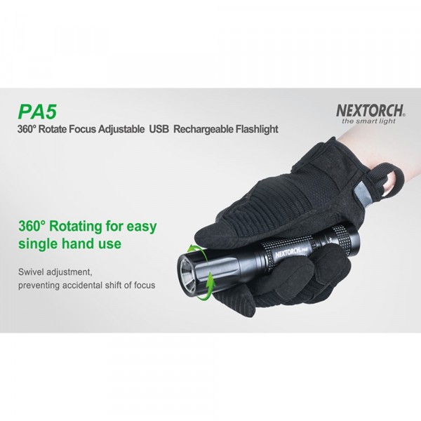 NEXTORCH PA5 | Rechargeable Focussing LED Torch 