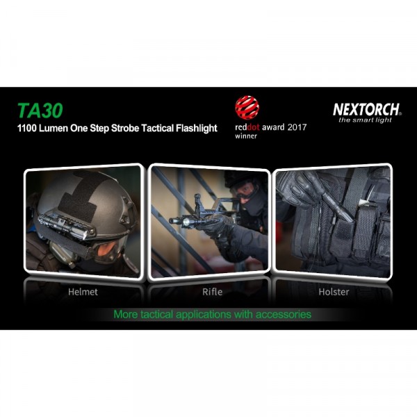 NEXTORCH TA30 | 1300 Lumen Tactical Flashlight 