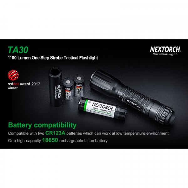 NEXTORCH TA30 | 1300 Lumen Tactical Flashlight 